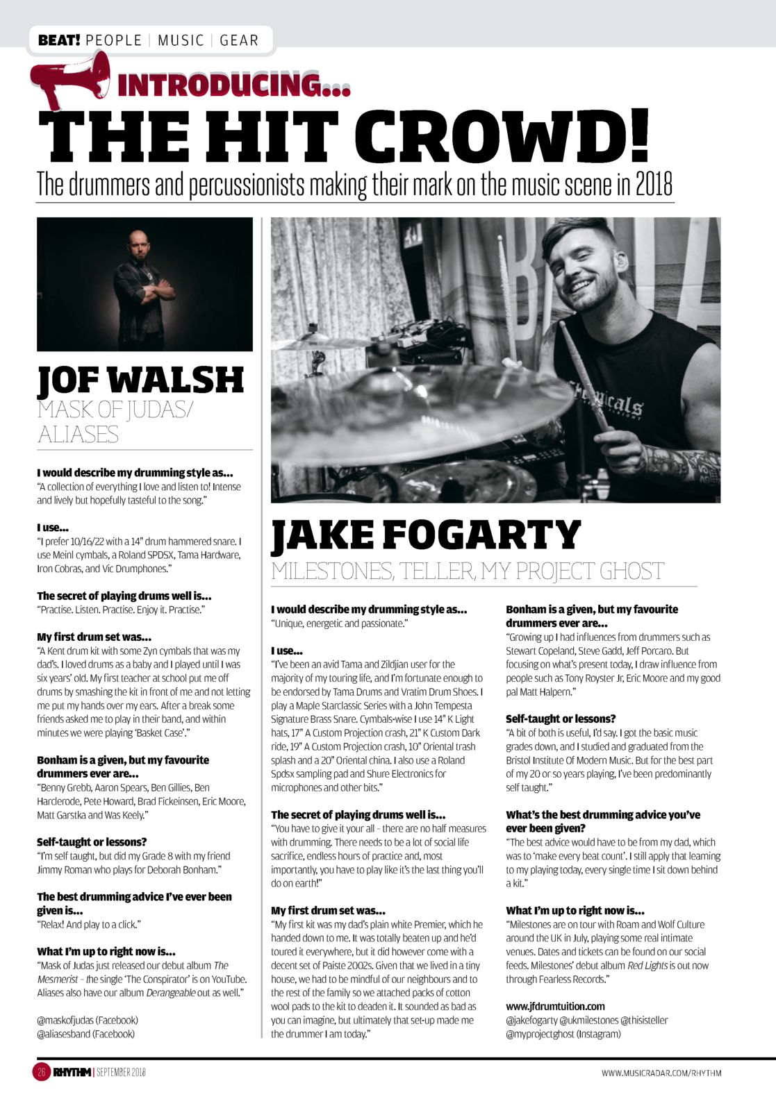 Page 1 of Rhythm Magazine
